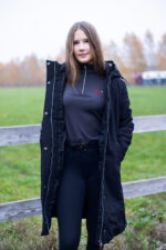 Kurtka Style Czarna z golfikiem szarym